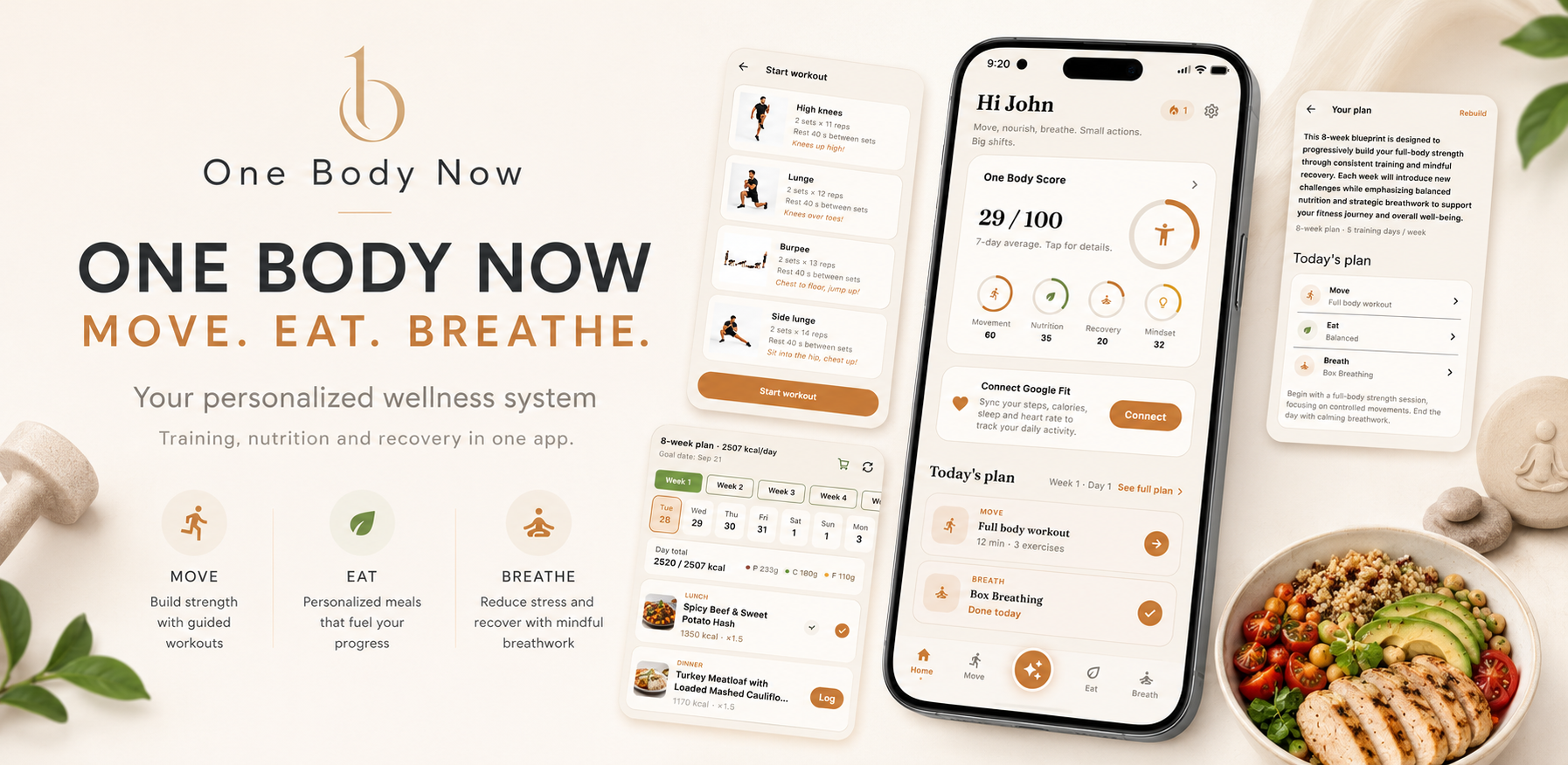 One Body Now, Move. Eat. Breathe.